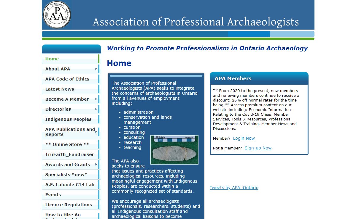 Ontario Association of Professional Archaeologists - Home