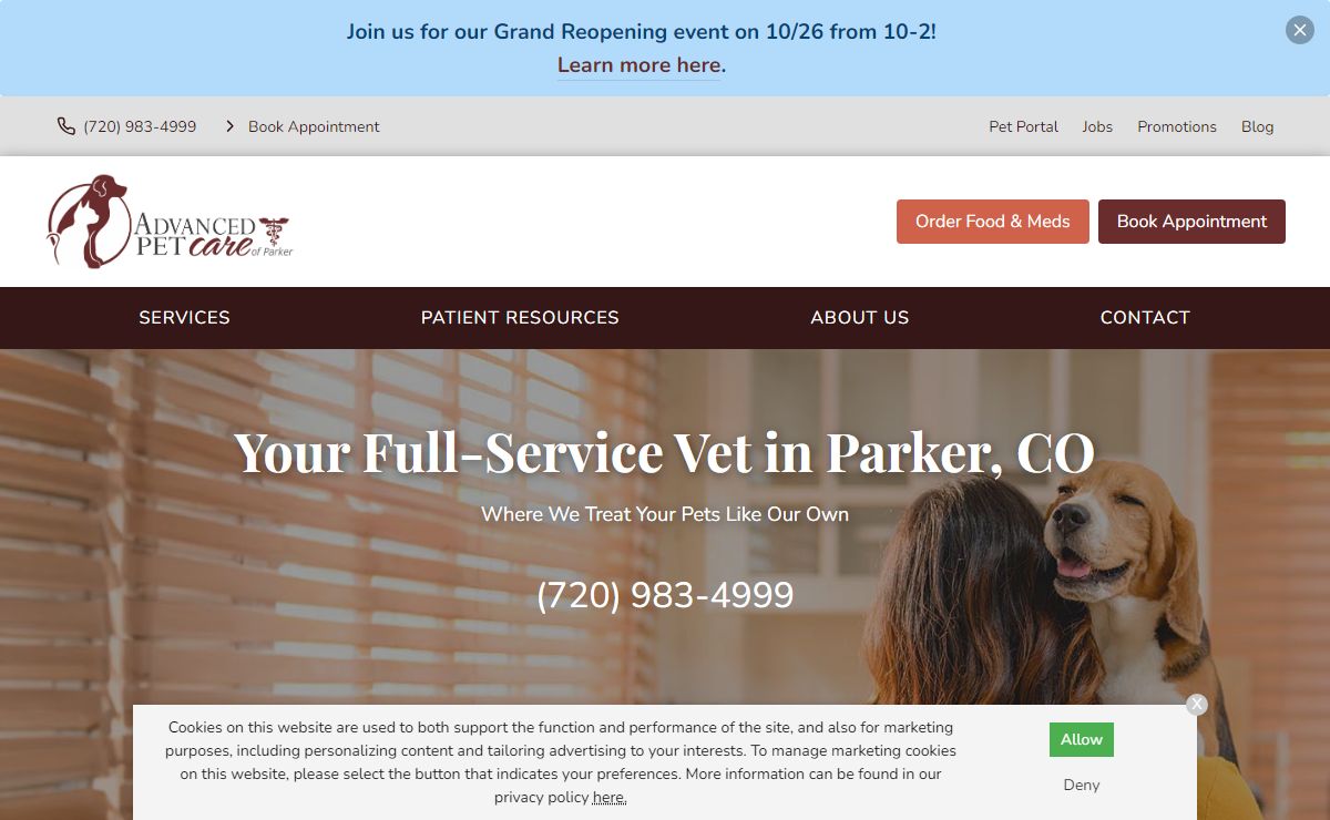 Veterinarian in Parker, CO | Advanced Pet Care of Parker