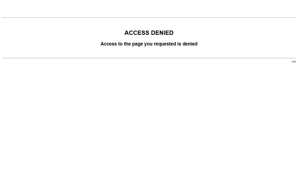Access denied
