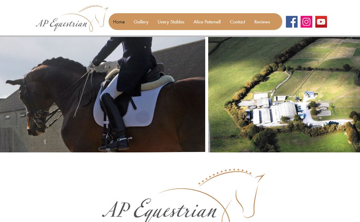 AP Equestrian, Livery Yard, Horse Stables, Dressage Training, Hinton near Bath and Bristol, Indoor School