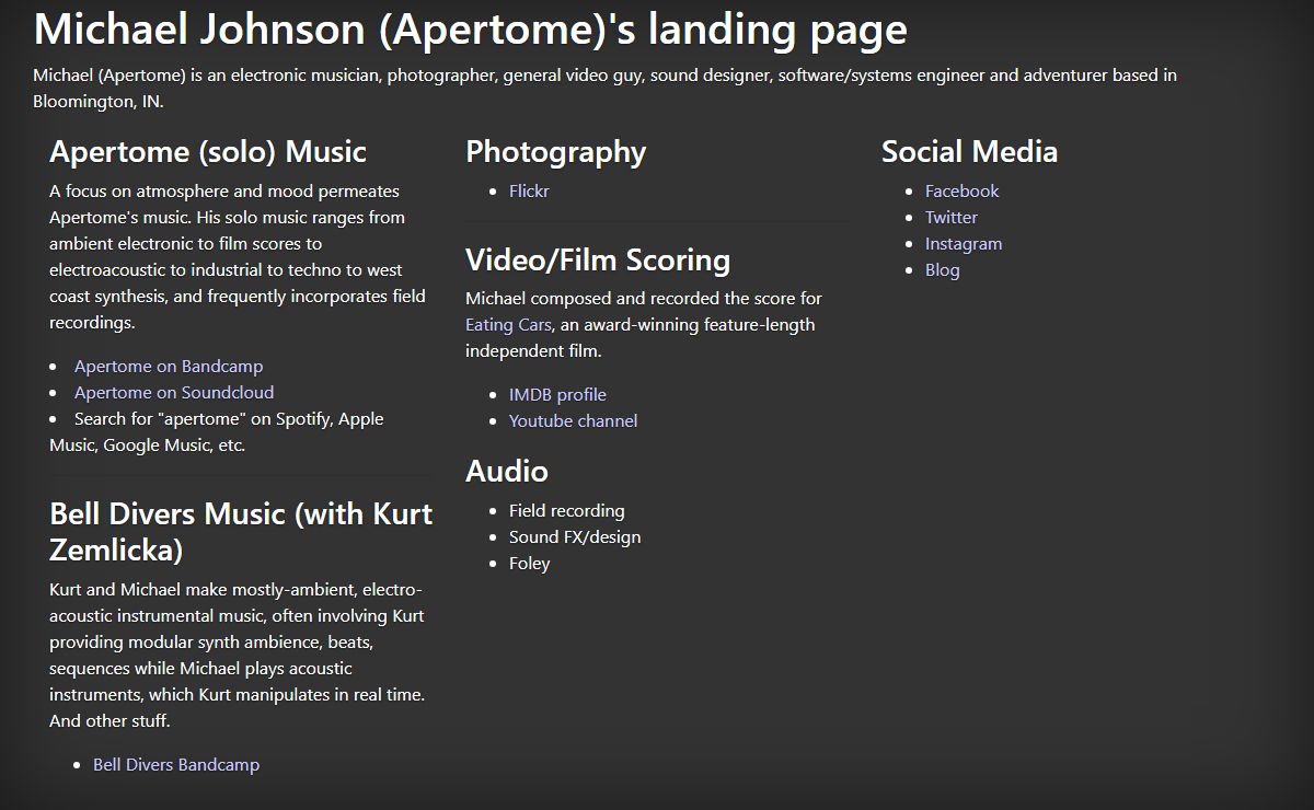 apertome.com - Michael Johnson