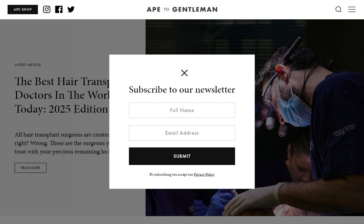 Men's Fashion & Lifestyle Blog 2025 - Ape To Gentleman