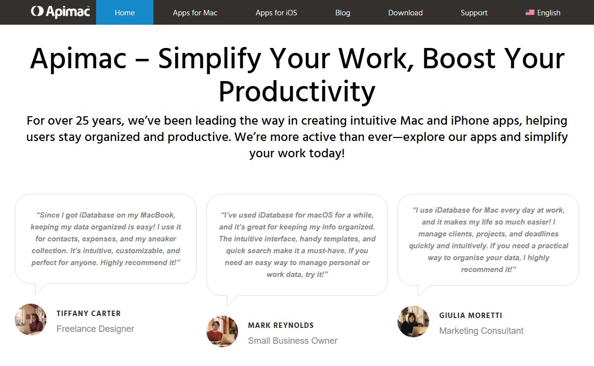 Apimac - Intuitive apps for Mac, iPhone and iPad