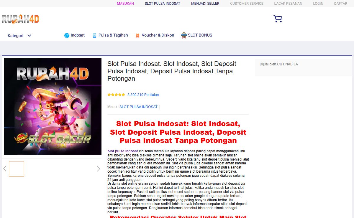 Slot Pulsa Indosat: Slot Indosat, Slot Deposit Pulsa Indosat, Deposit Pulsa Indosat Tanpa Potongan