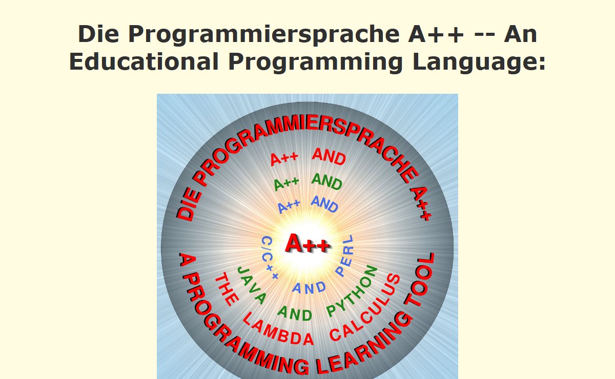 A++ An Educational Programming Language Based on the Lambda Calculus