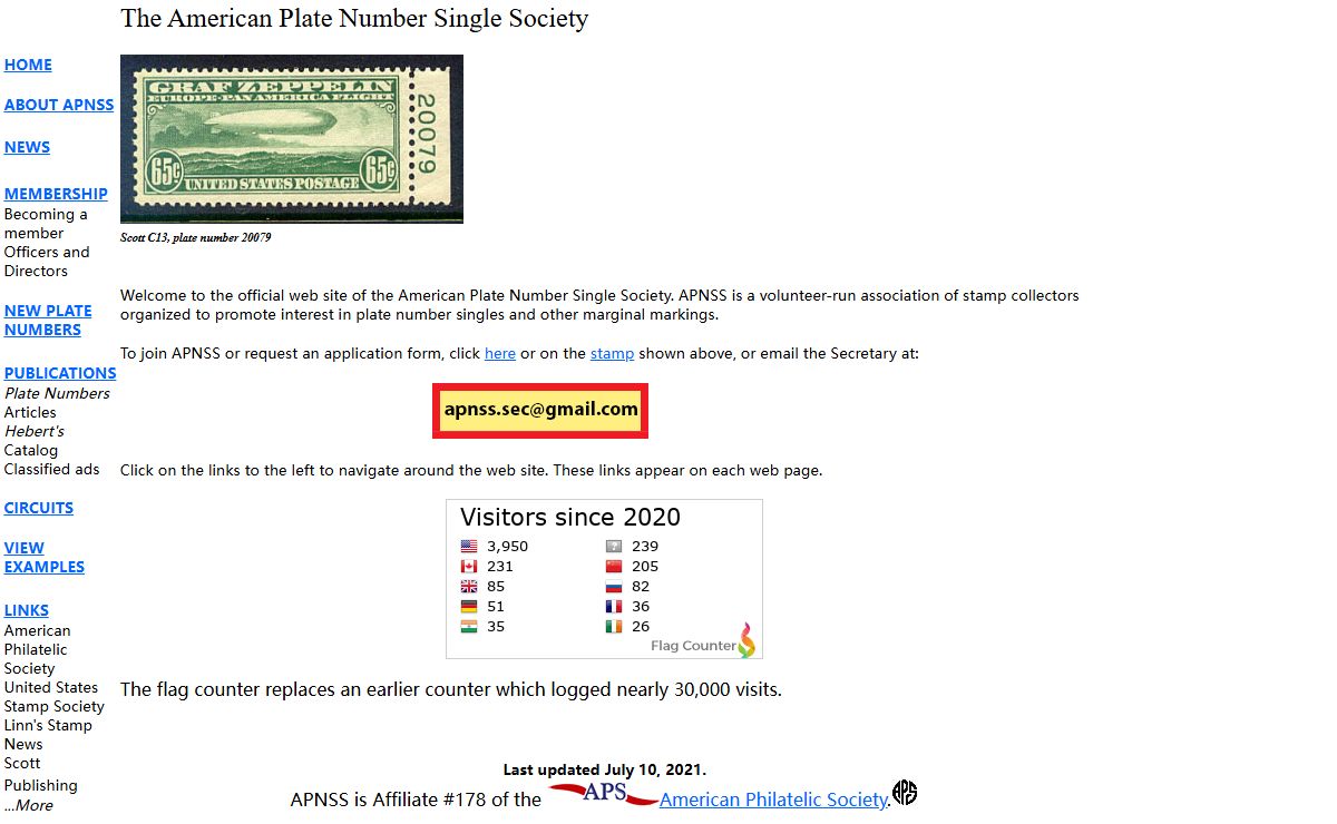 The American Plate Number Single Society