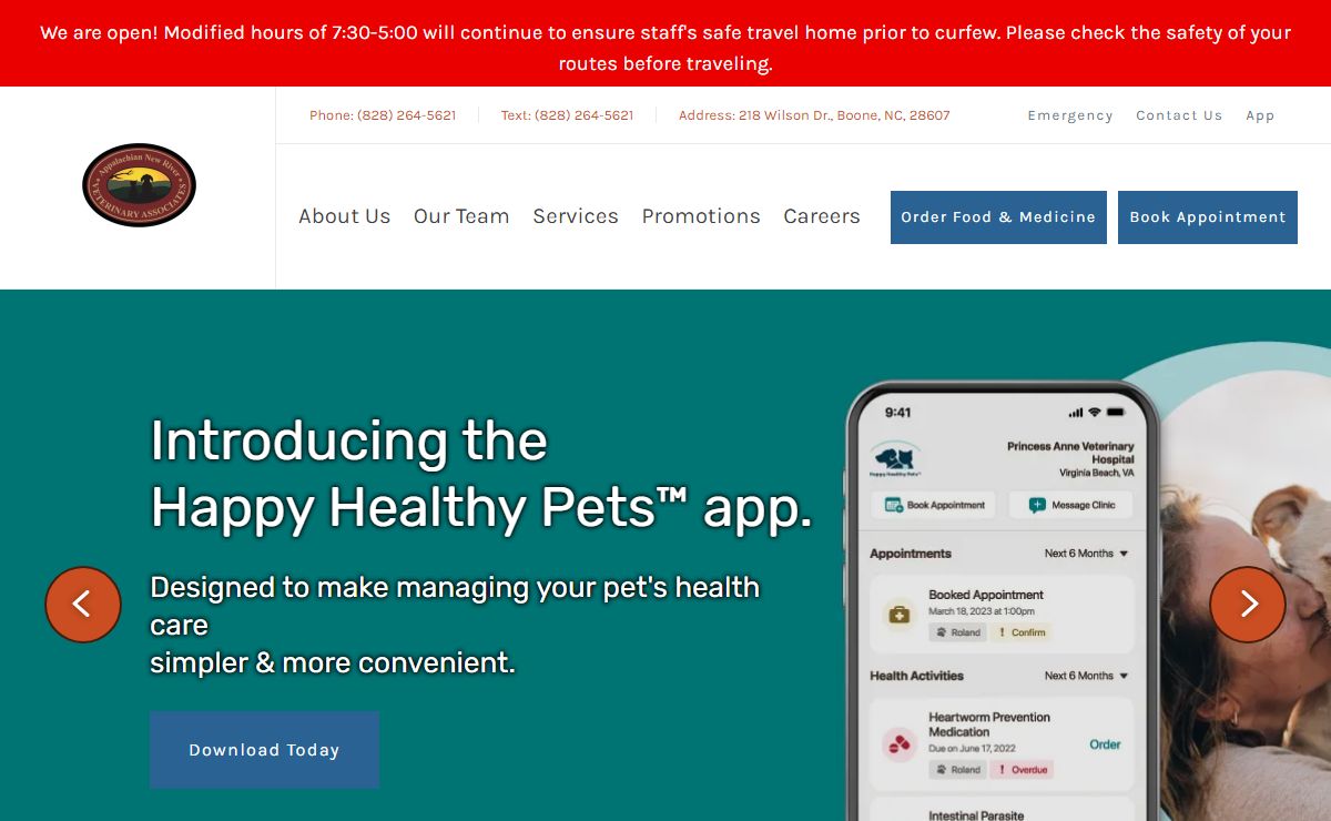 Homepage | Appalachian New River Veterinary Associates
