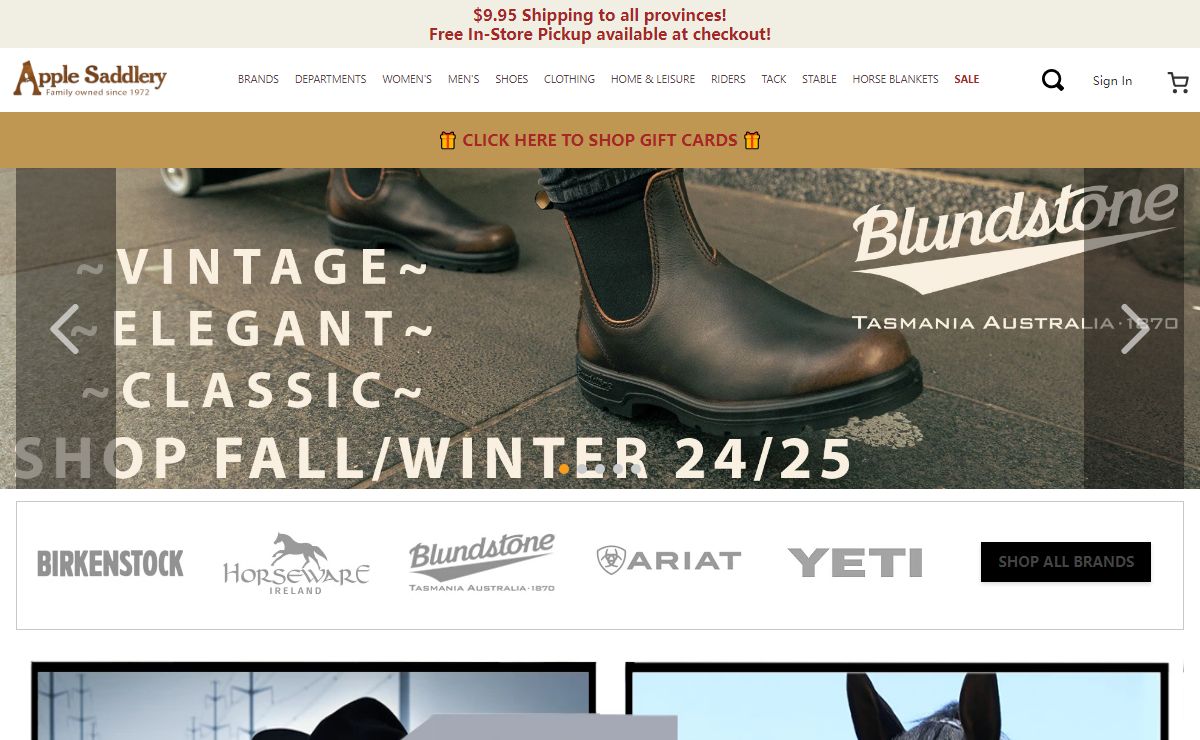 Welcome to Apple Saddlery | www.applesaddlery.com | Family Owned Since 1972