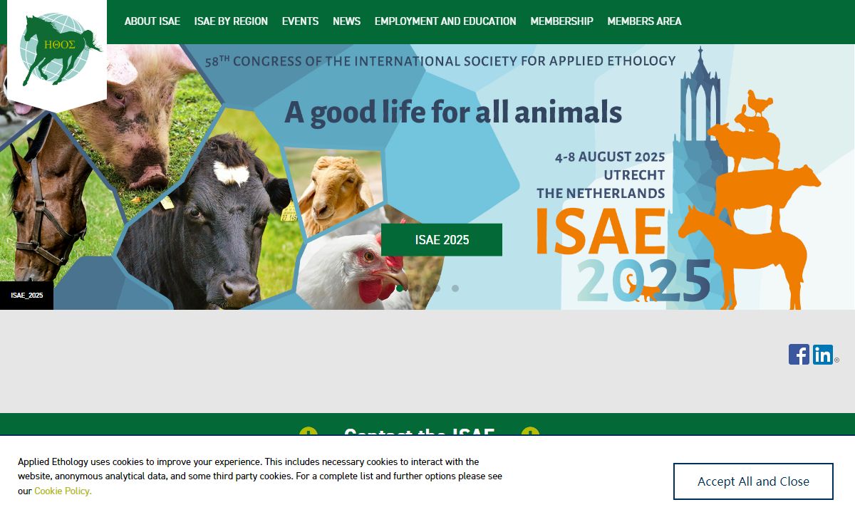 International Society for Applied Ethology (ISAE)
