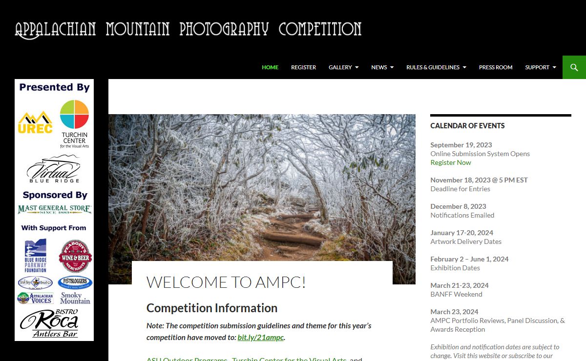 Welcome to AMPC! - Appalachian Mountain Photography Competition