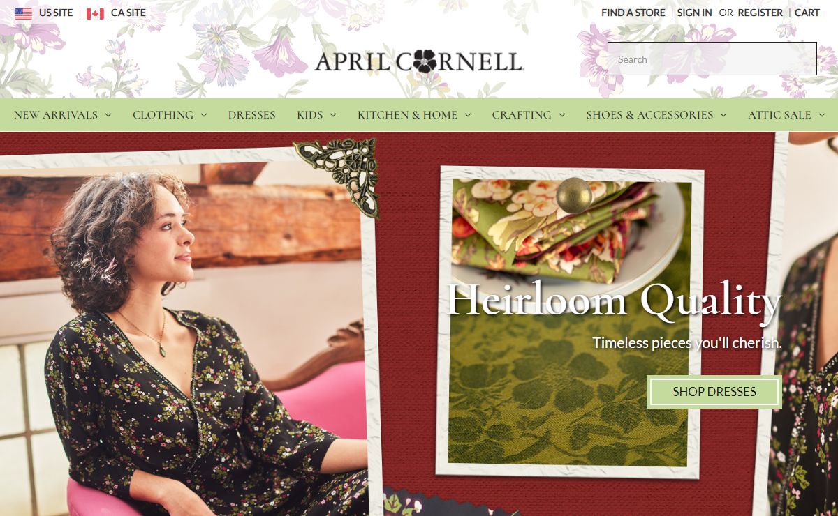 Buy April Cornell Clothing and Linens Online
