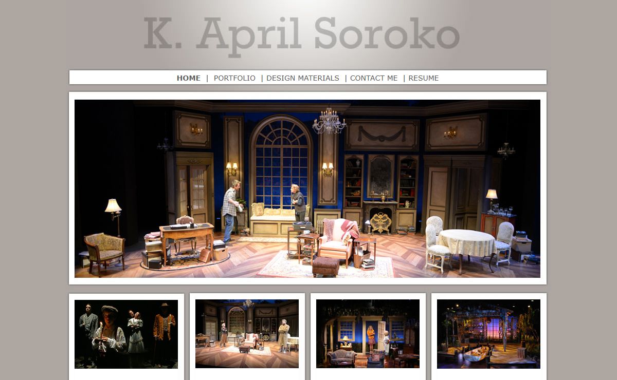 K. April Soroko - South Florida Costume Design - South Florida Set Design
