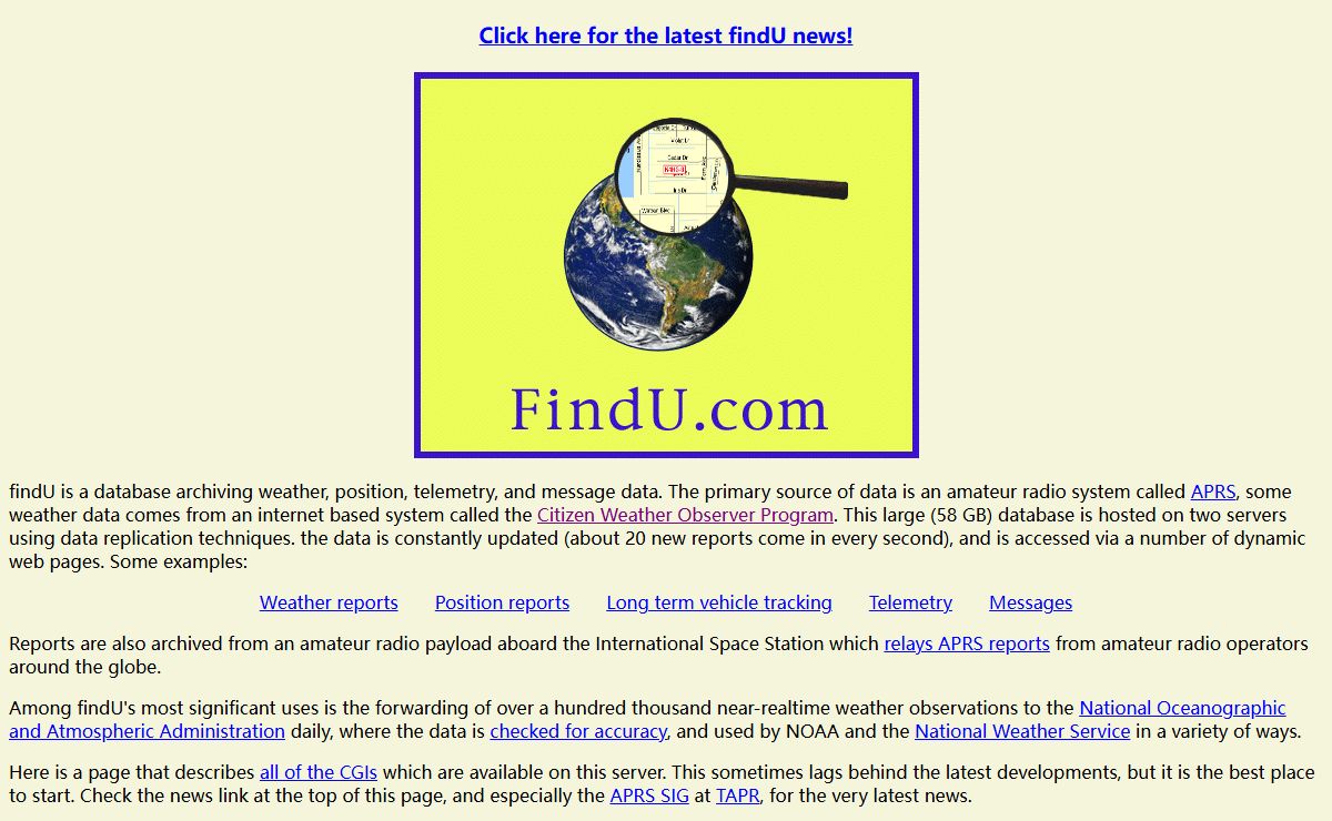 APRS Database Access