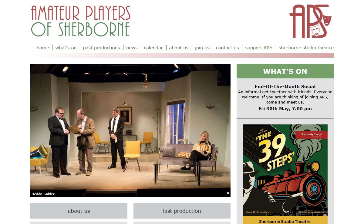 Amateur Players of Sherborne; Amateur Theatre in Sherborne Dorset