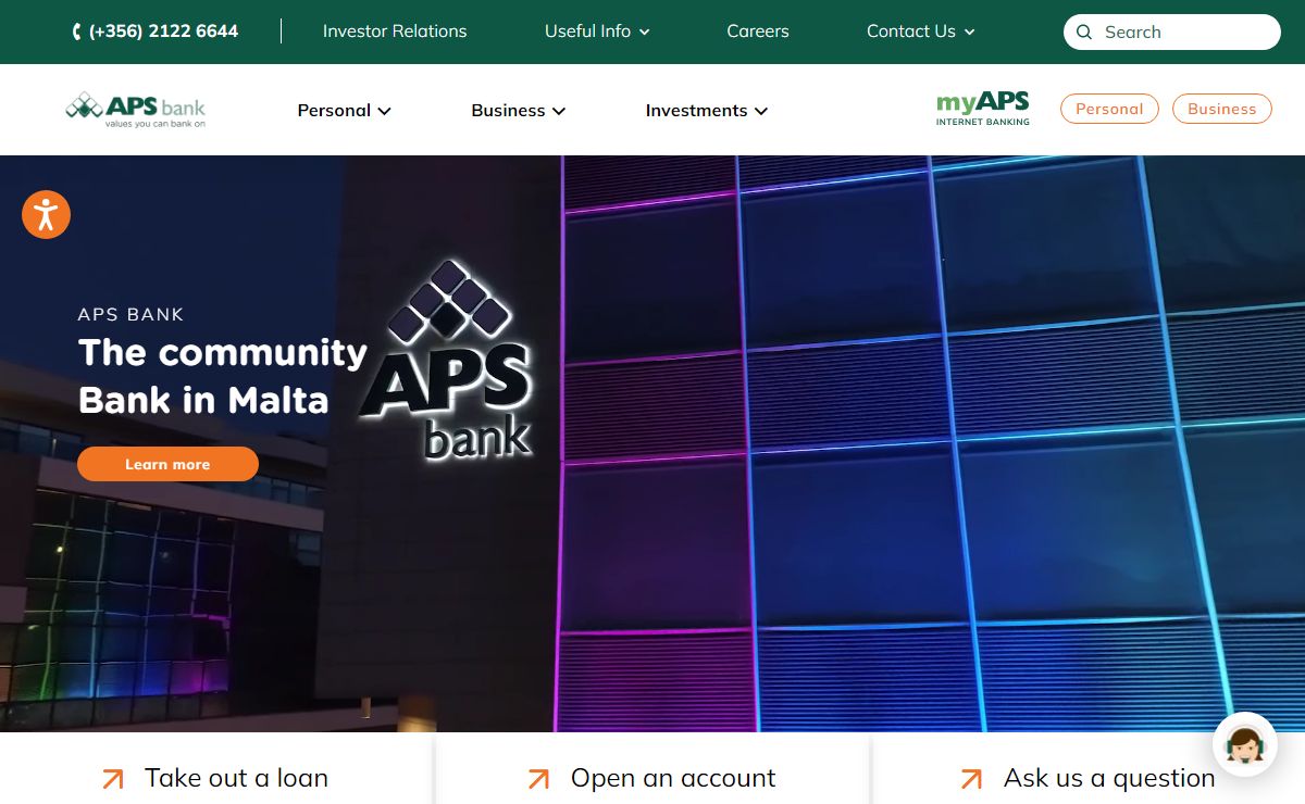 Home - APS Bank - Personal, Business and Investments
