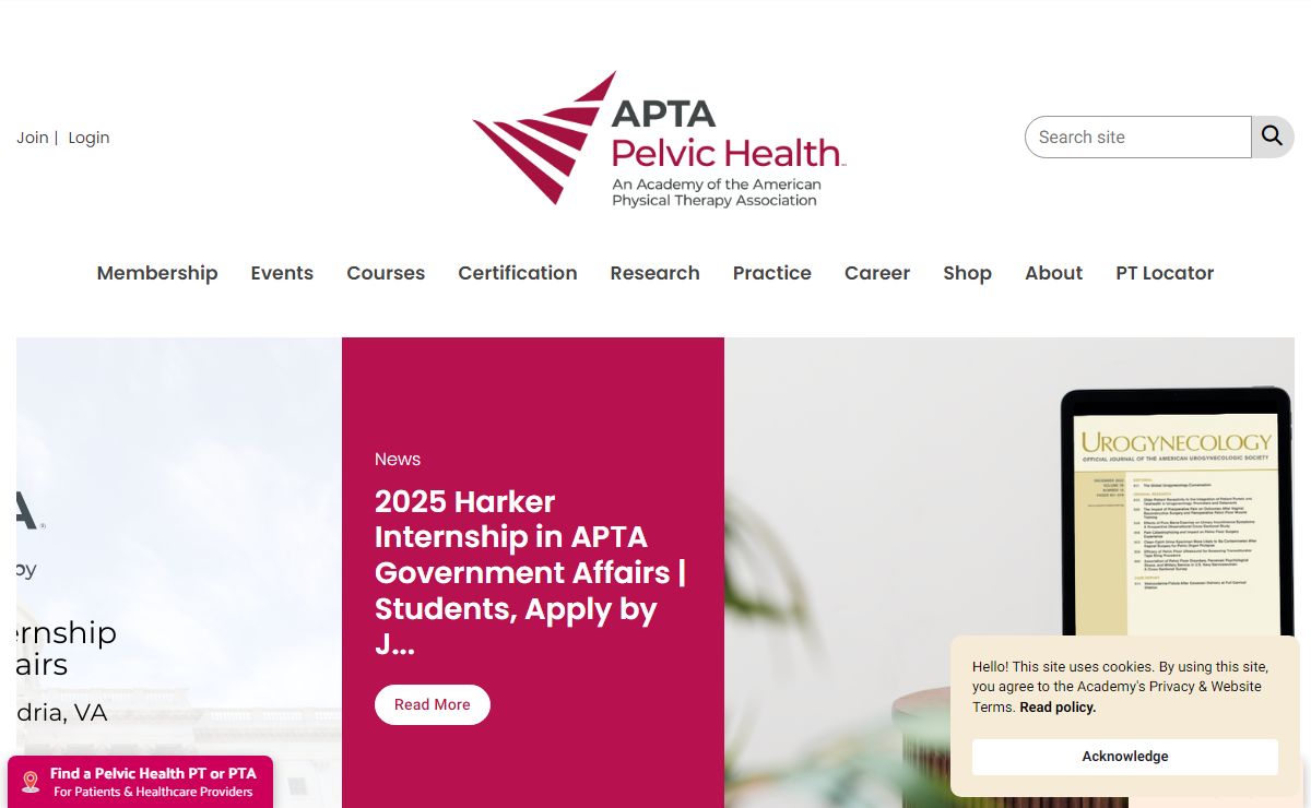 APTA Academy of Pelvic Health Physical Therapy