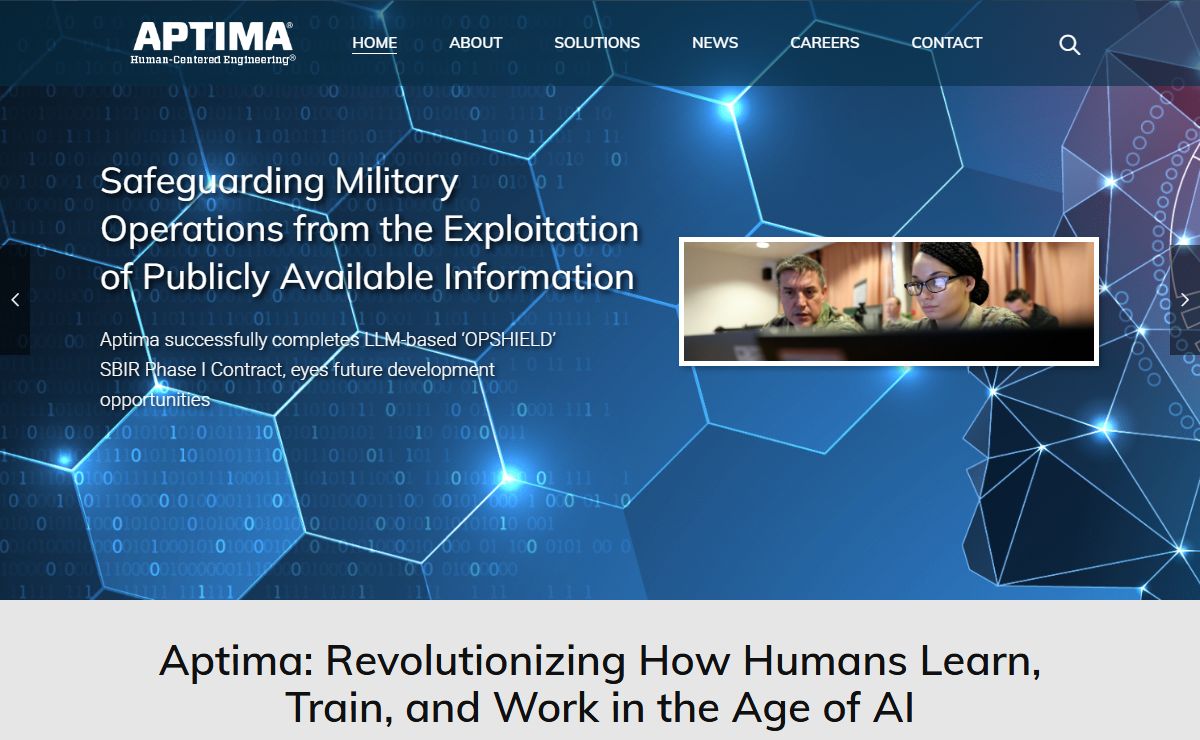 Aptima, Inc. – Moving Humans, Technology, and AI Forward