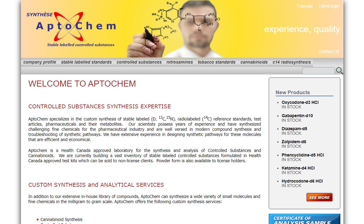Aptochem- Custom Synthesis and Compound Synthesis