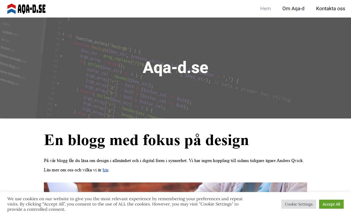 En gratis blogg om design