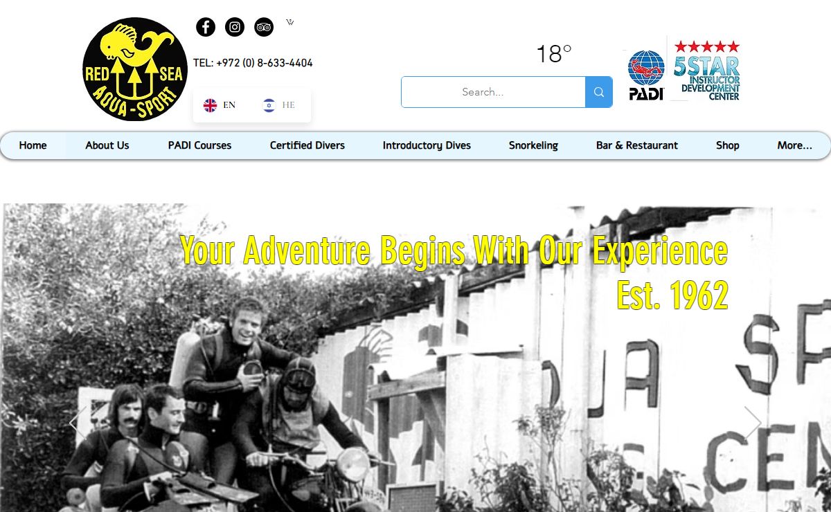 Scuba Diving Activities and Courses in Eilat | Aqua Sport