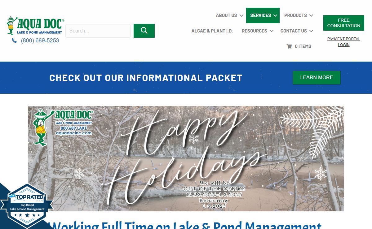 AQUA DOC - The Experts In Lake & Pond Management