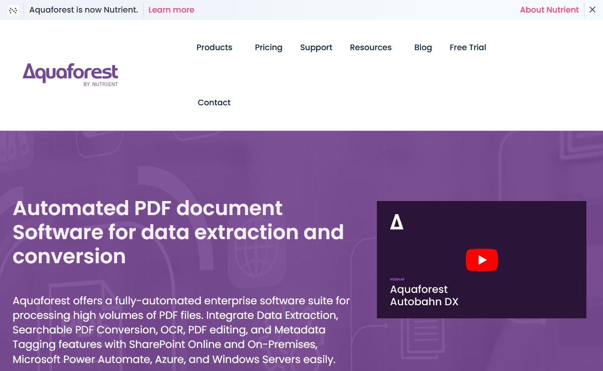 PDF Automation Software: OCR, Convert, Extract | AquaForest