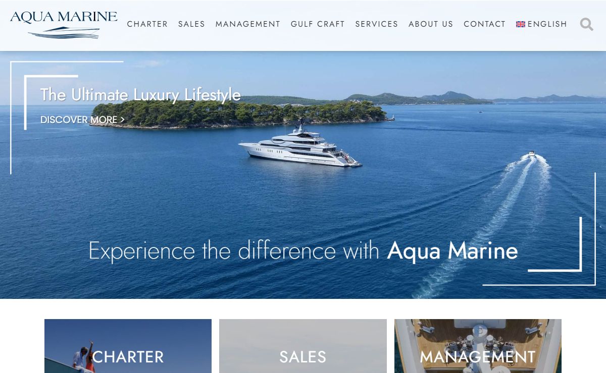 Sale, Charter and management boat - Aquamarine