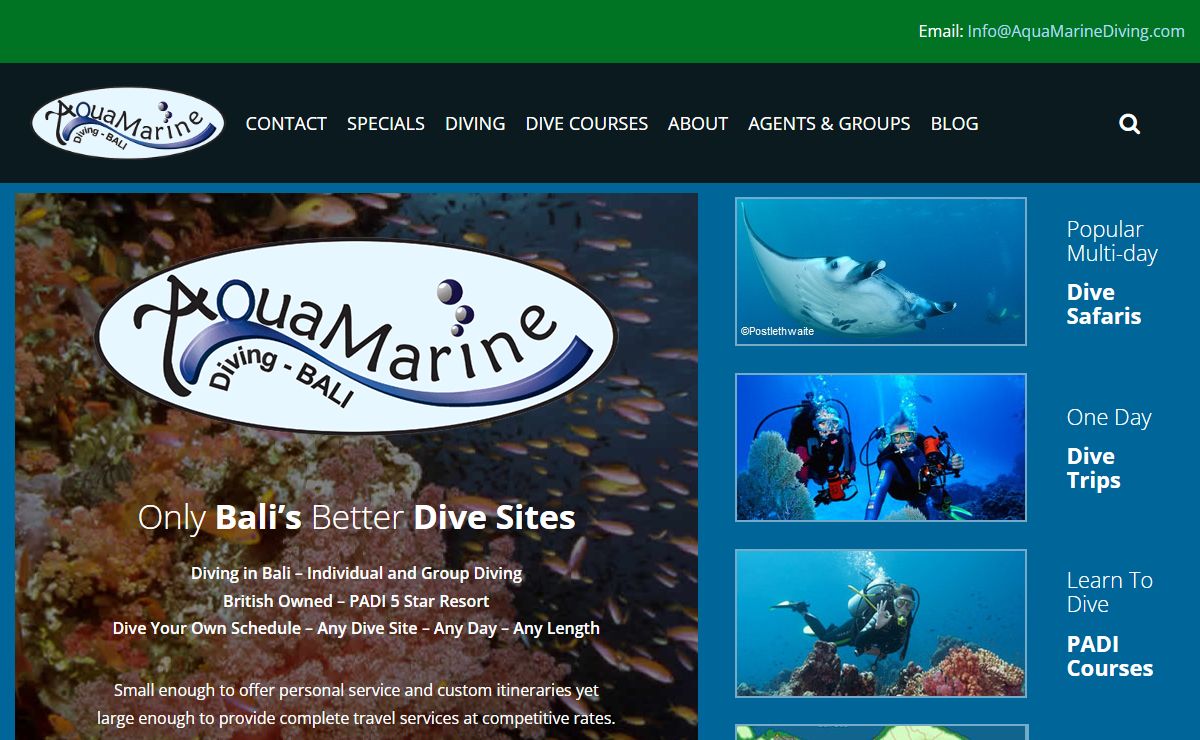 Bali Diving - AquaMarine Diving - Bali - Dive Bali's Best Dive Sites