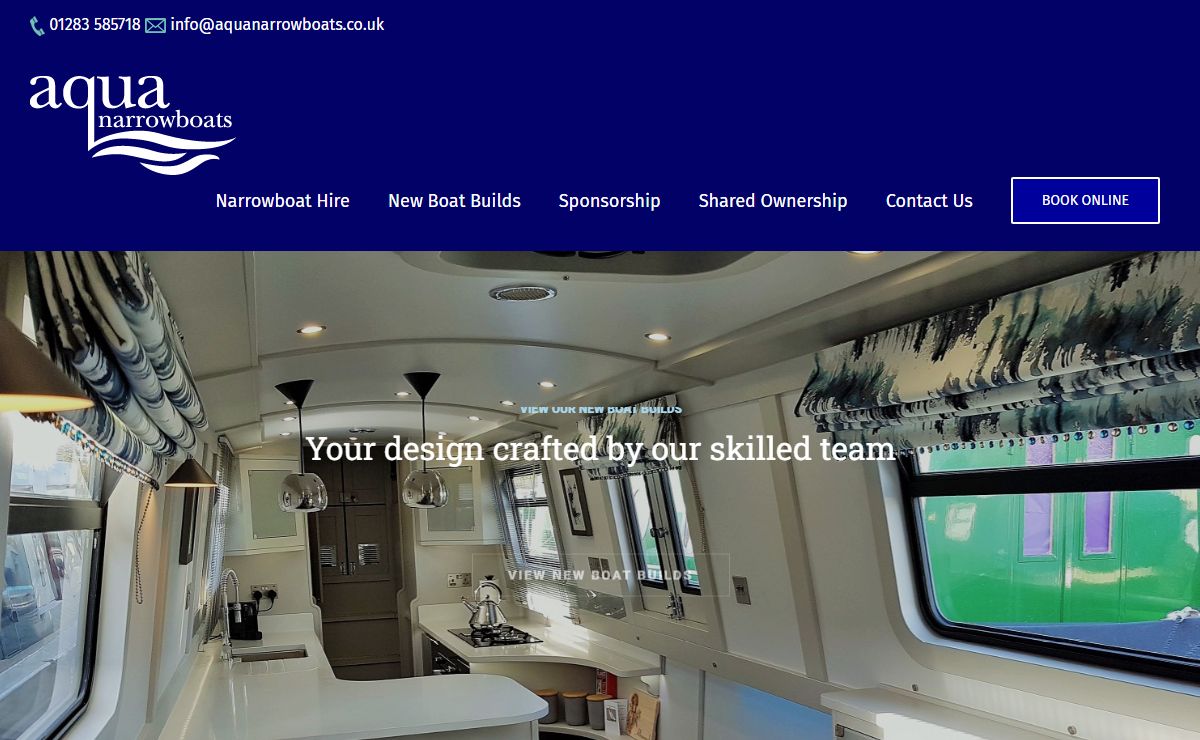Luxury Canal Boat Hire & Holidays UK - Aqua Narrow Boats
