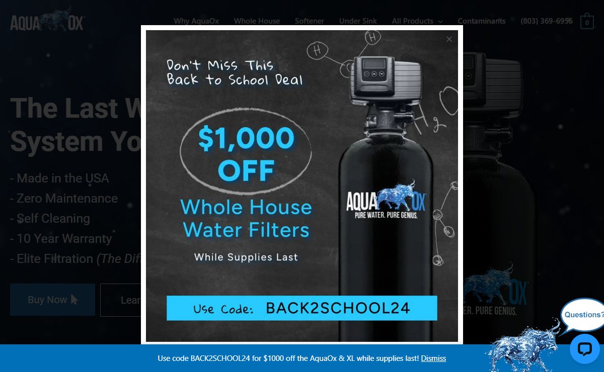 AquaOx Water Filters | Best Water Filtration System For Home