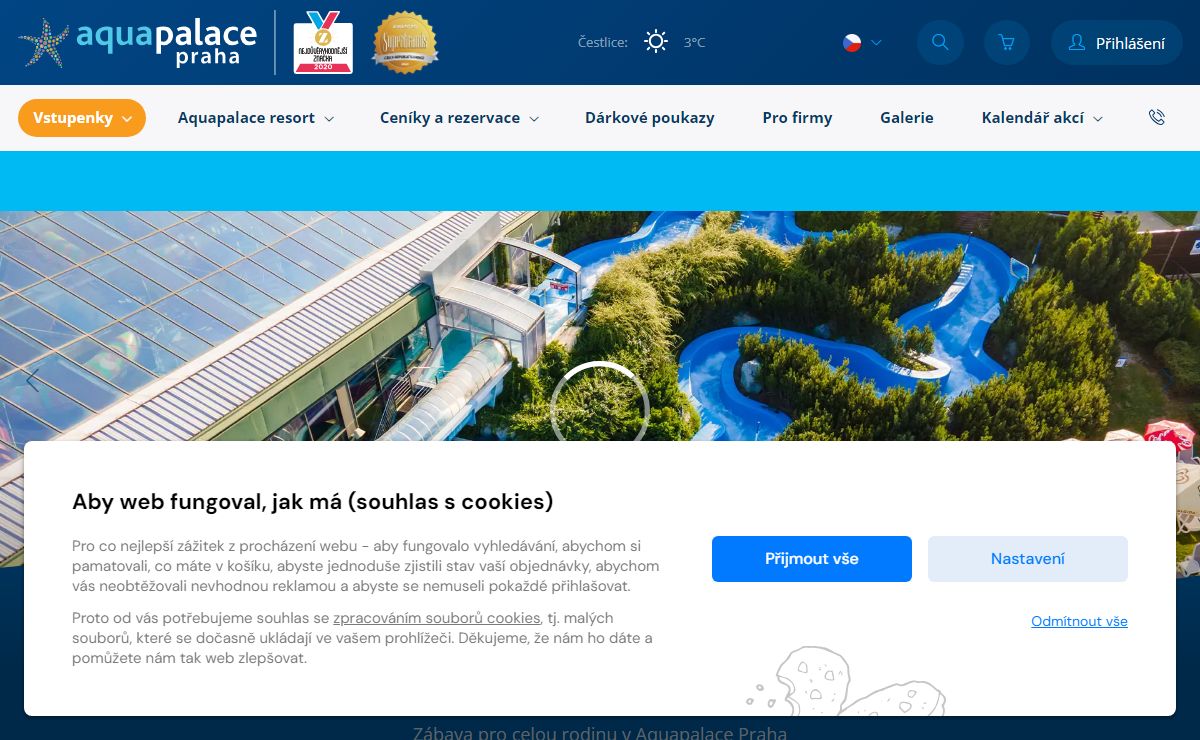 Aquapark Čestlice – největší aquapark ČR | Aquapalace Praha