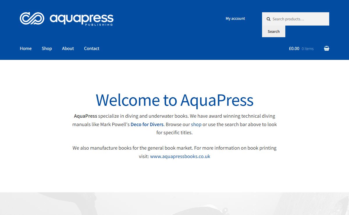Aquapress – Your one stop shop for diving and underwater books