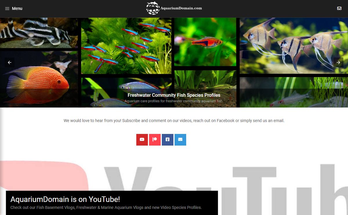 Freshwater & Marine Aquarium Hobbyist Online Resource :: AquariumDomain.com