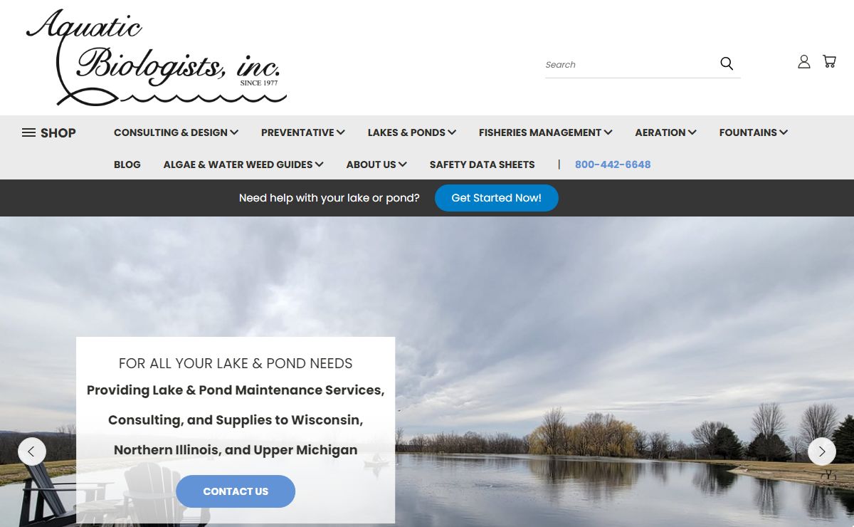 Aquatic Biologists, Inc. | Lake and Pond Services and Products