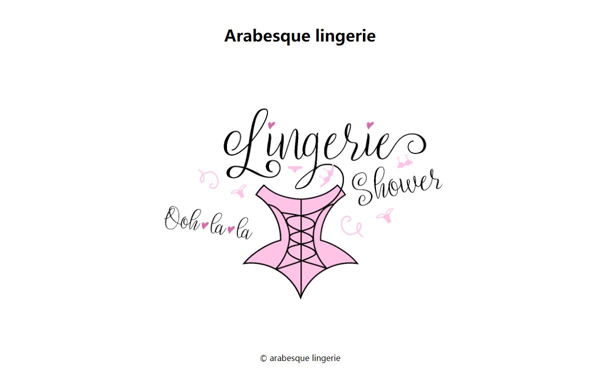 Arabesque lingerie