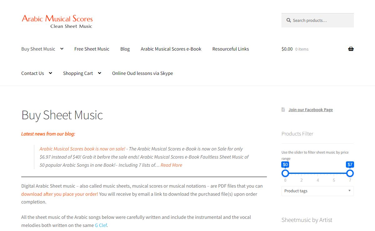 Arabic Musical Scores – Clean Sheet Music