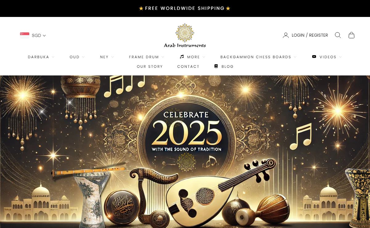 Arab Instruments - Darbuka / Doumbek Drum, Oud, Ney & More