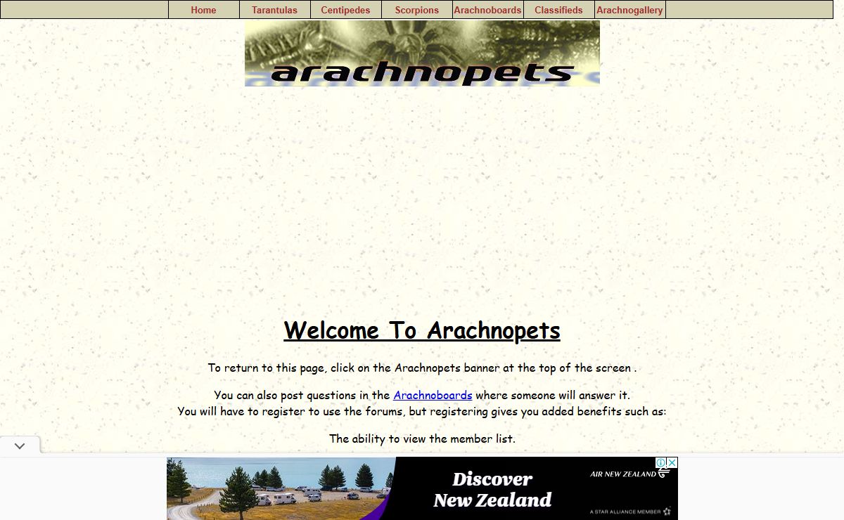 Arachnopets - Home