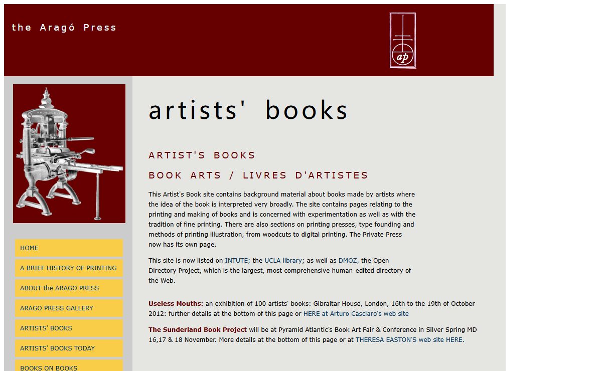 artists' books / book arts