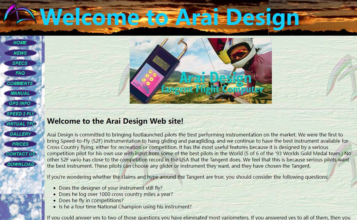 Arai Design, Tangent Flight Computer
