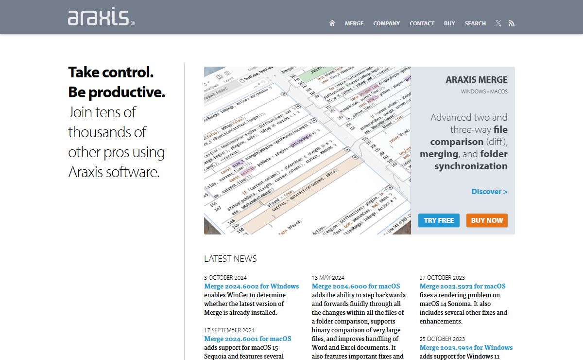 Araxis: Software for Productive People