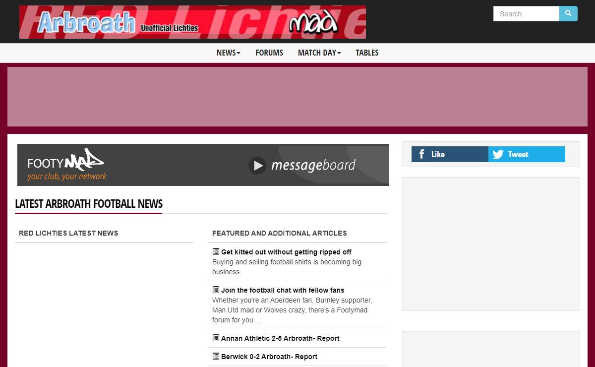 Arbroath News - Lichties Mad