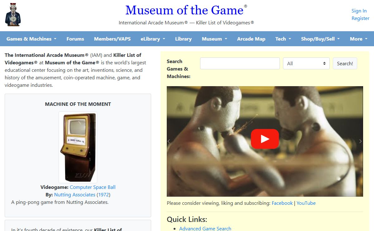 Museum of the Game - Arcade, Videogame, Pinball Machine, Game, and Antique Coin-Operated History