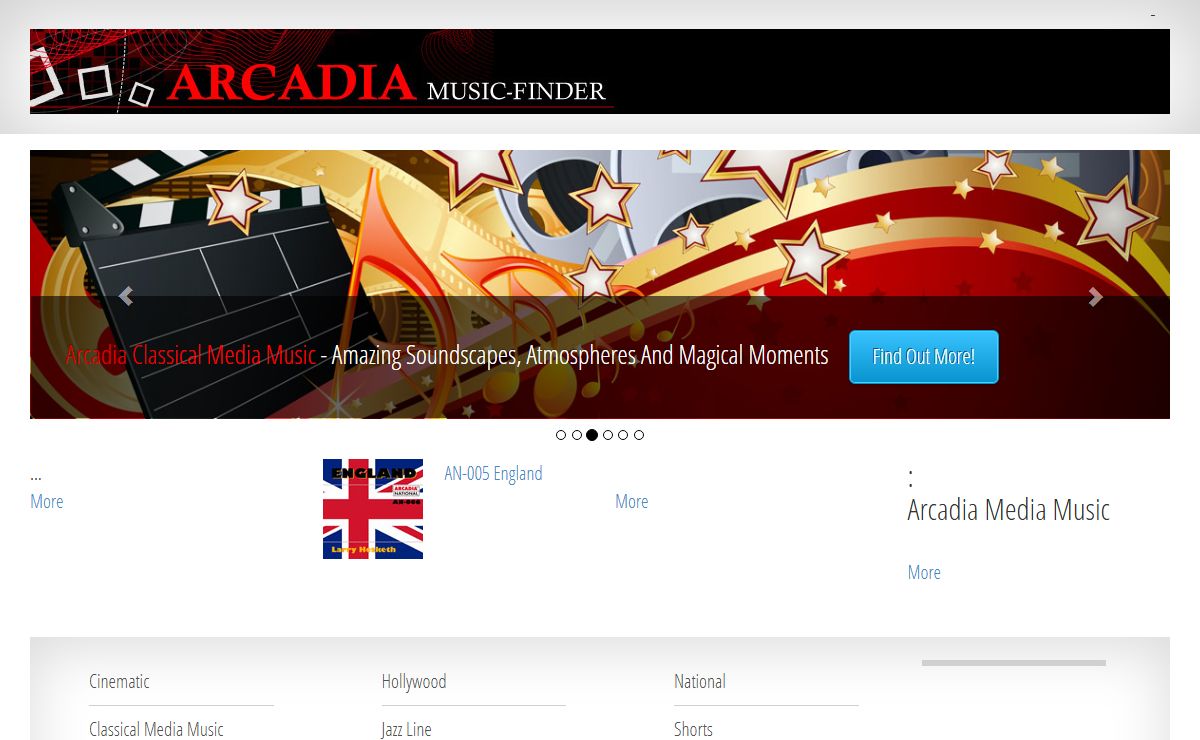 Arcadia Music-finder :: Production Music Libraries"
