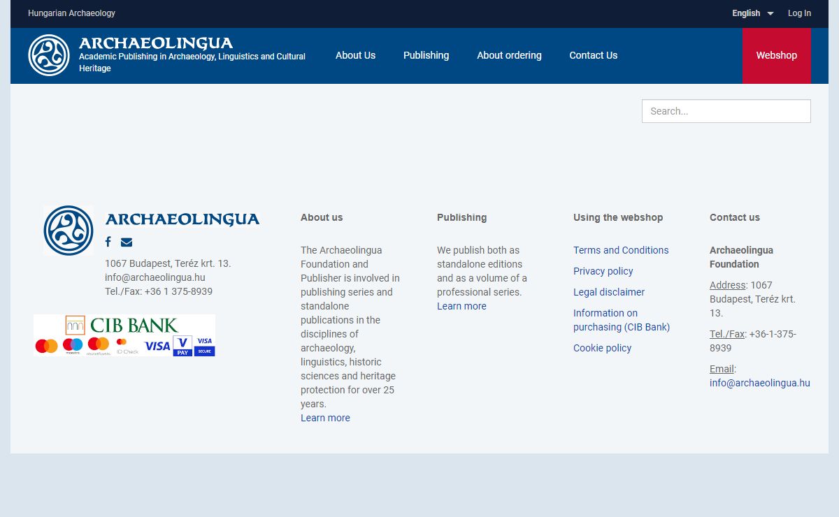 Archaeolingua | Academic Publishing in Archaeology, Linguistics and Cultural Heritage