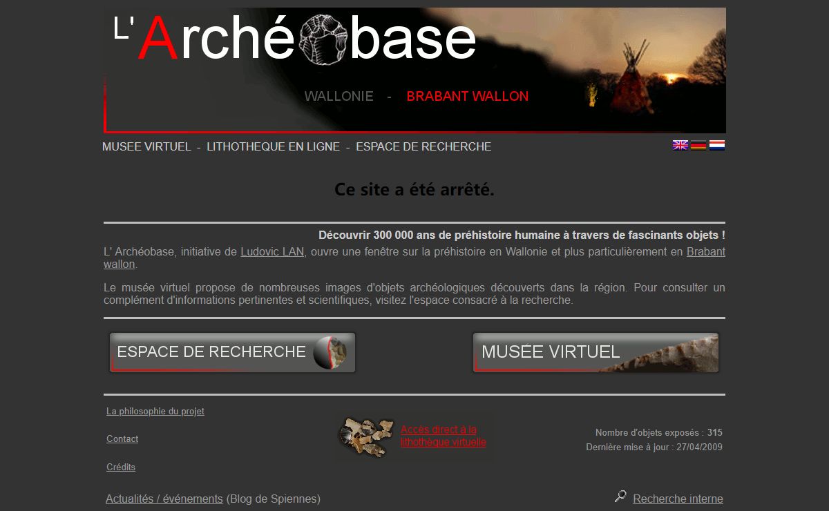 L'Archéobase, musée virtuel de Préhistoire