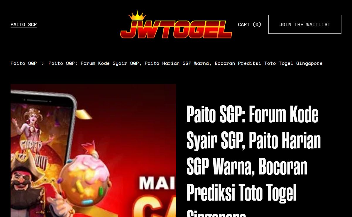 Paito SGP: Forum Kode Syair SGP, Paito Harian SGP Warna, Bocoran Prediksi Toto Togel Singapore
