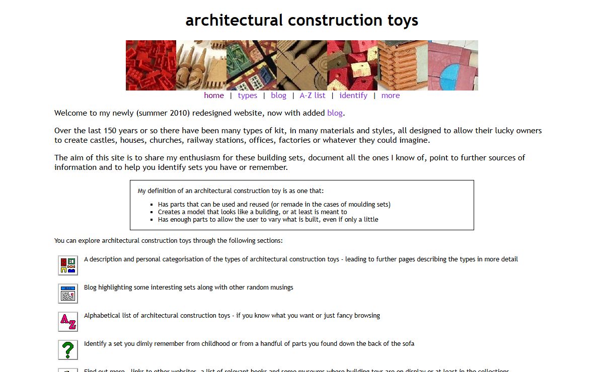 architectural construction toys