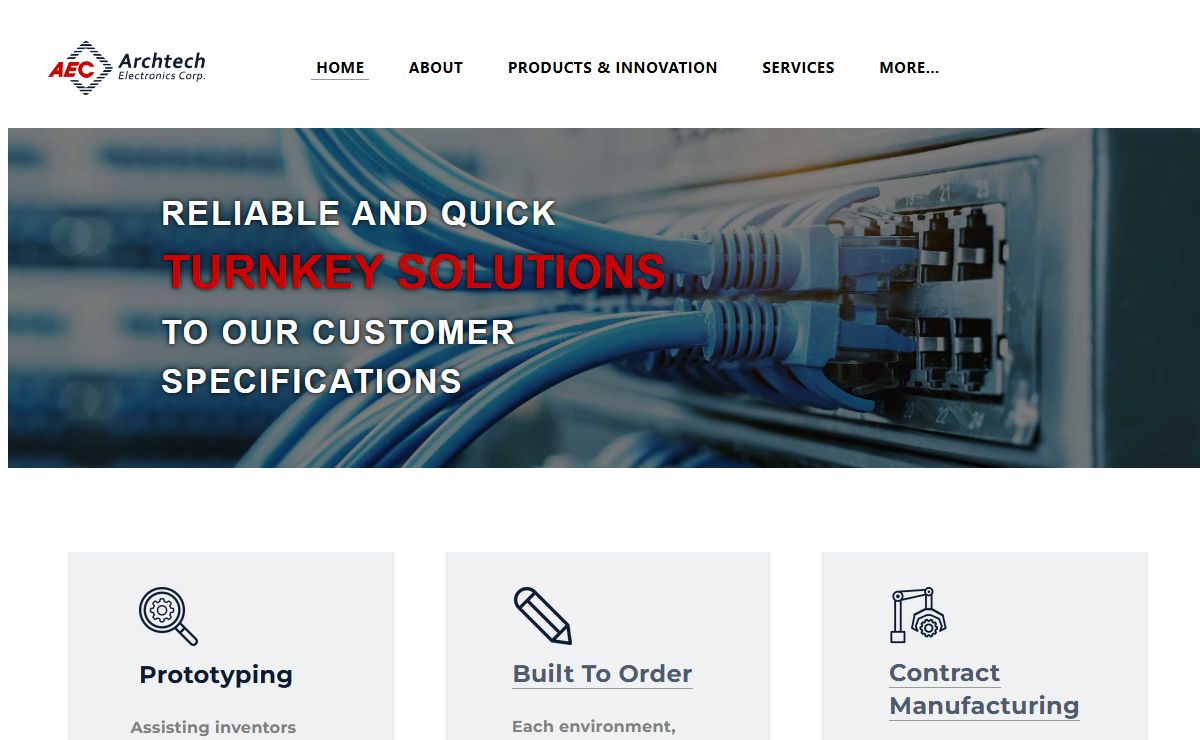 ARCHTECH ELECTRONICS CORP. - Home