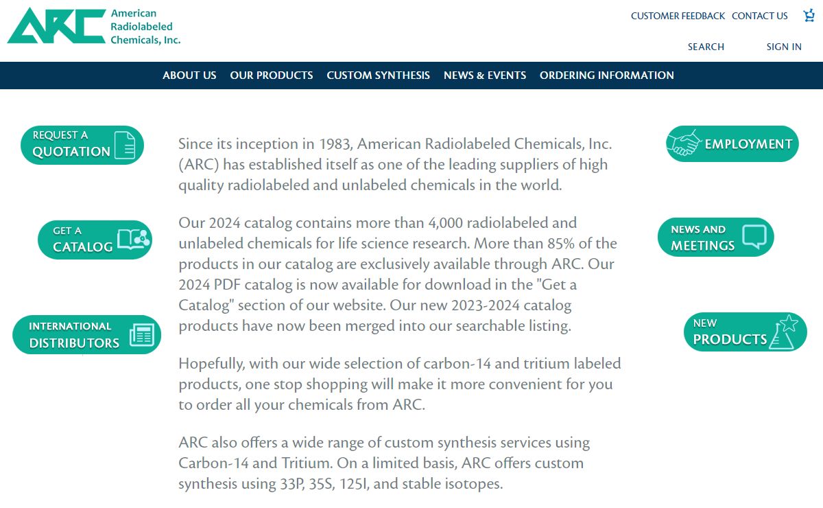 American Radiolabeled Chemicals - Home Page